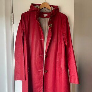 M0851 Women's Red Hooded Jacket